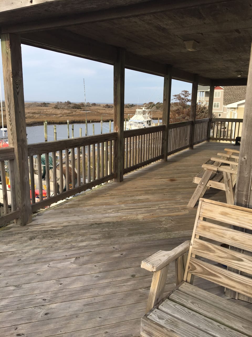 Large wraparound porch