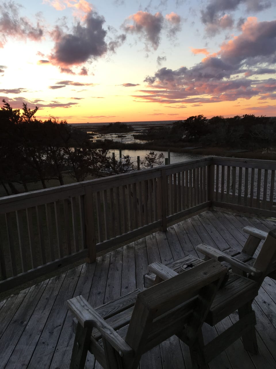 View from deck