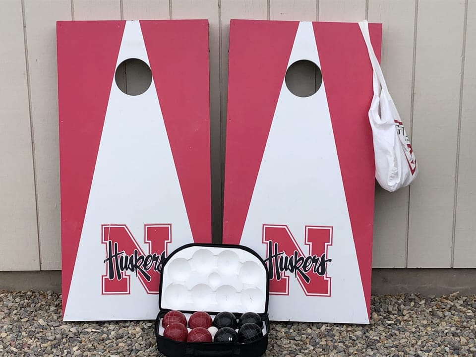 If Cornhole or Bocci is your game it is available