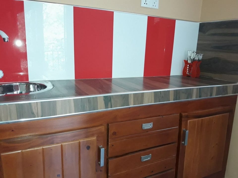 Shared fridge, microwave, rice cooker, cookware/dishes/utensils