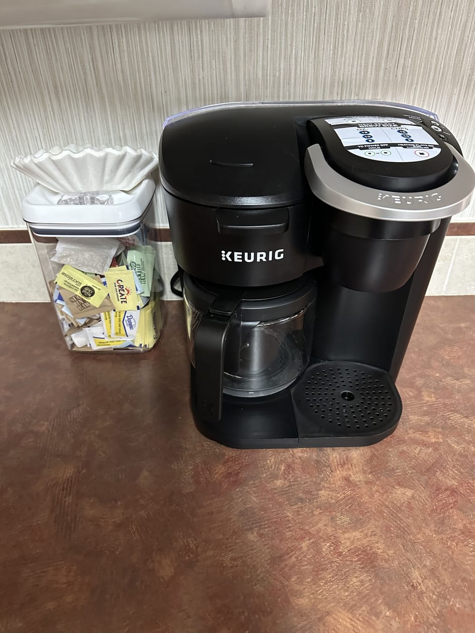 Make a pot of coffee or use a pod