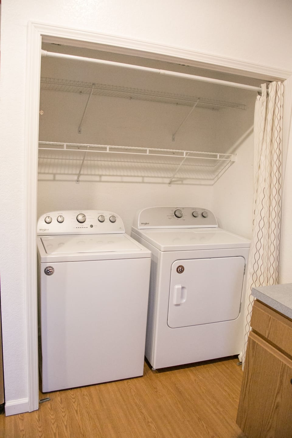 In-home laundry—easy, convenient, and ready for sandy beach days 🧺