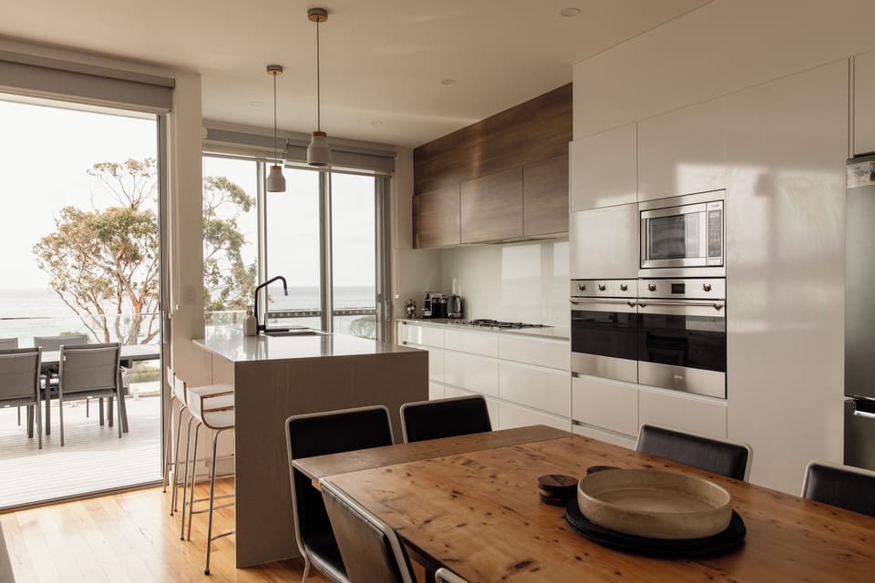 Open plan dining kitchen living