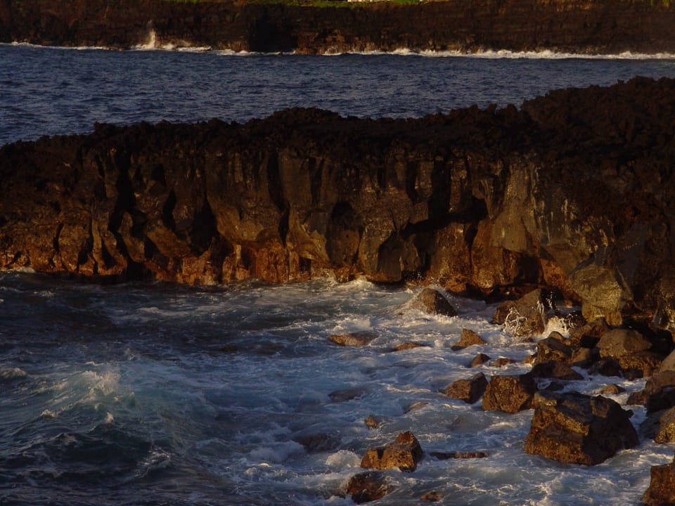 View of the point and in the background Kehena Bay