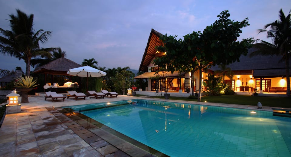 Rumah buka at sunset
