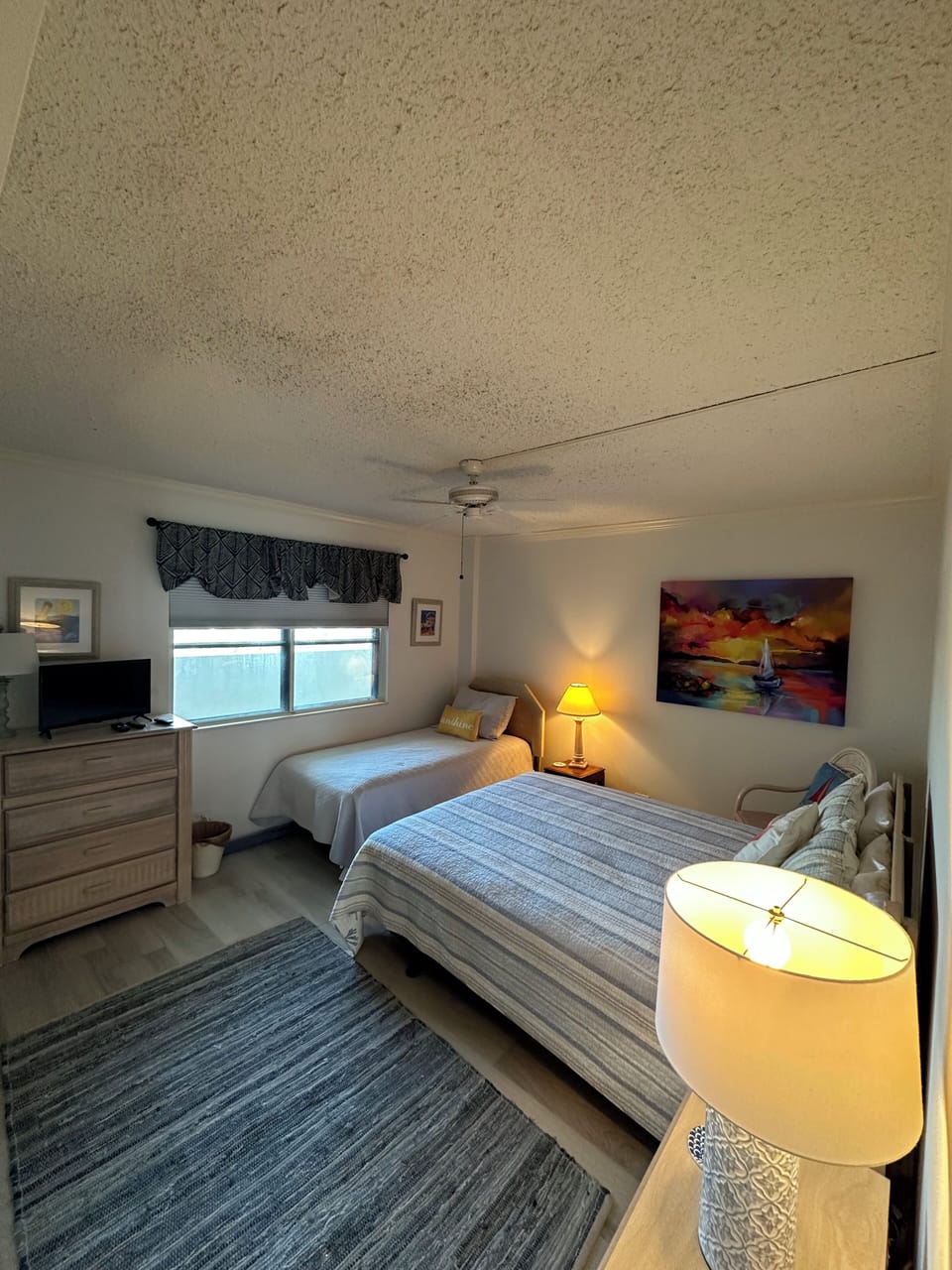 Second bedroom with queen and twin