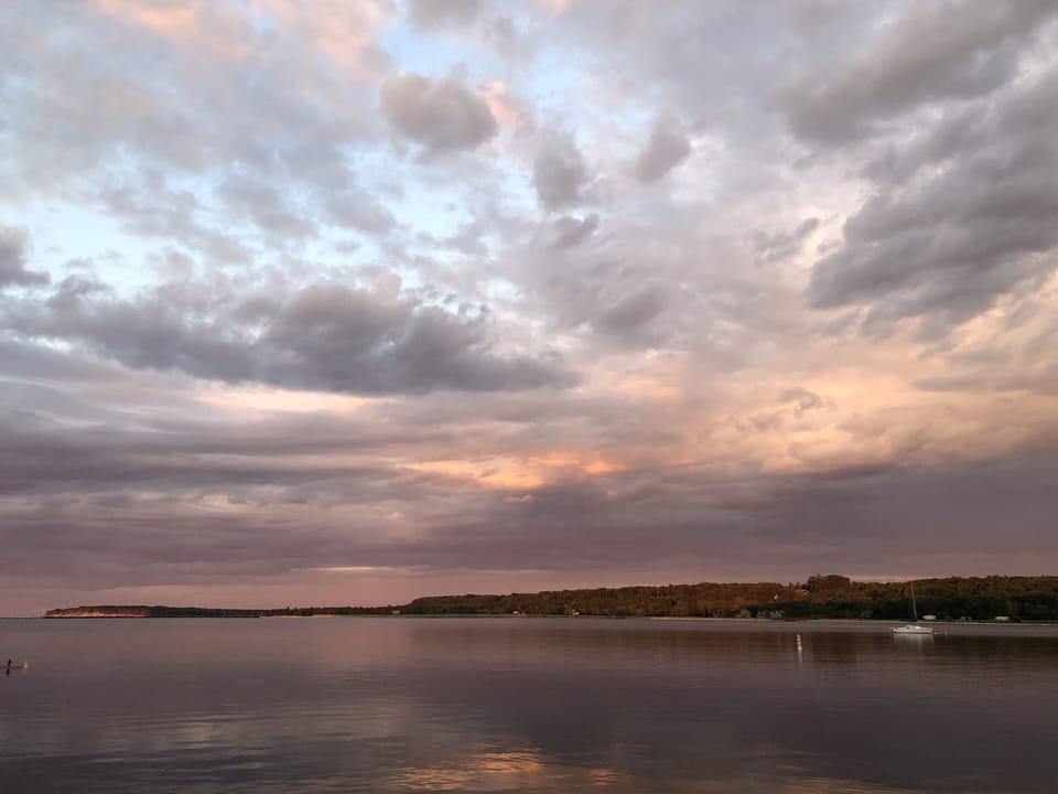 Take in the sunset down by the bay.