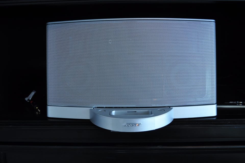 Bose docking station for ultimate music quality.