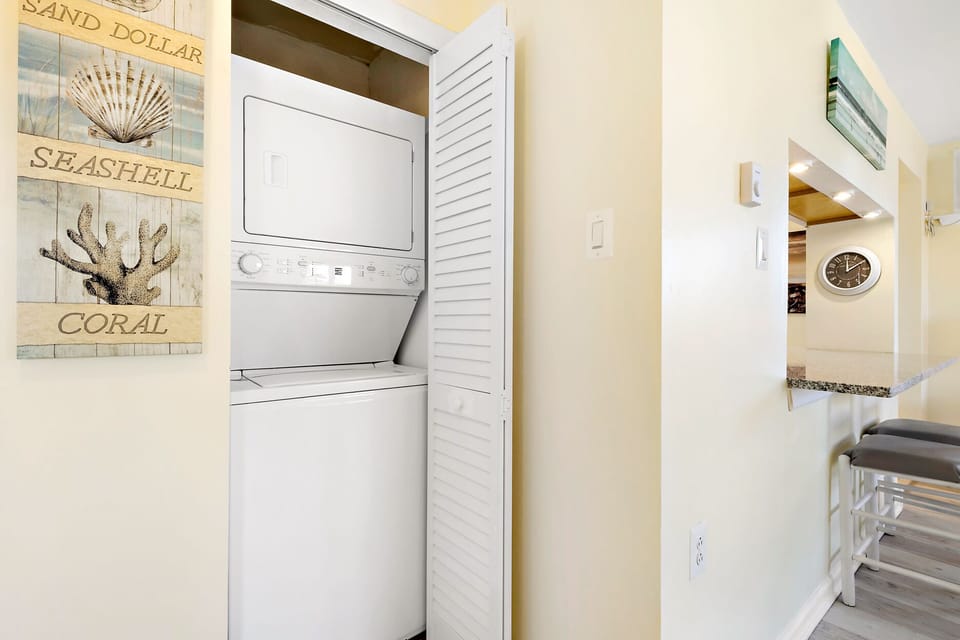 Full sized stacked washer dryer