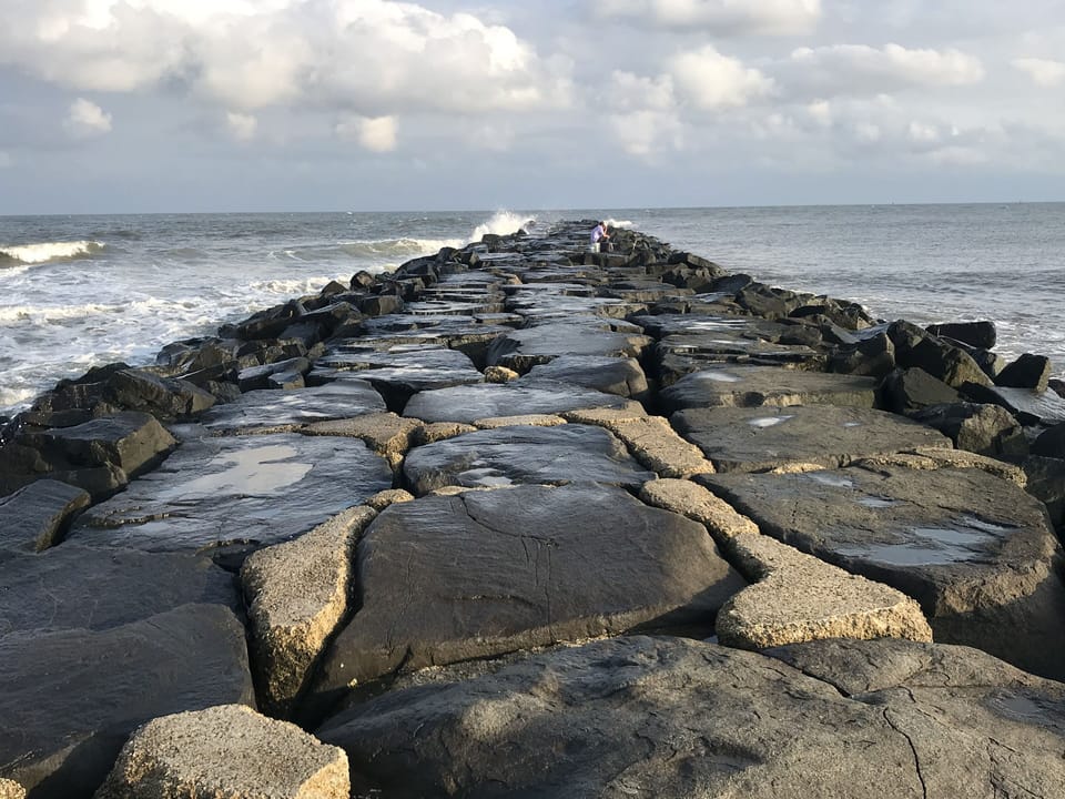 Walk to the South End Jetty! Time it during low tide to make the walk easier!