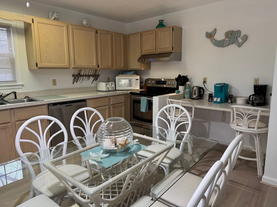Open dining space ideal for family meals and game nights in your Bethany Beach 