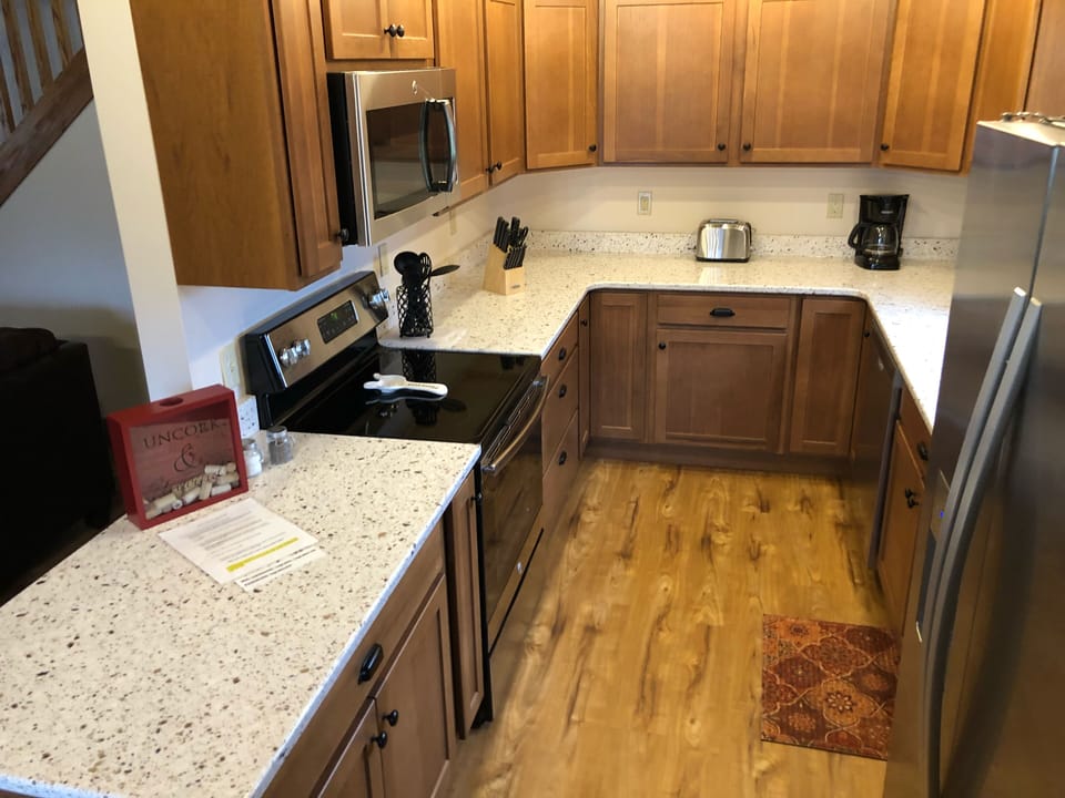 Fully stocked kitchen