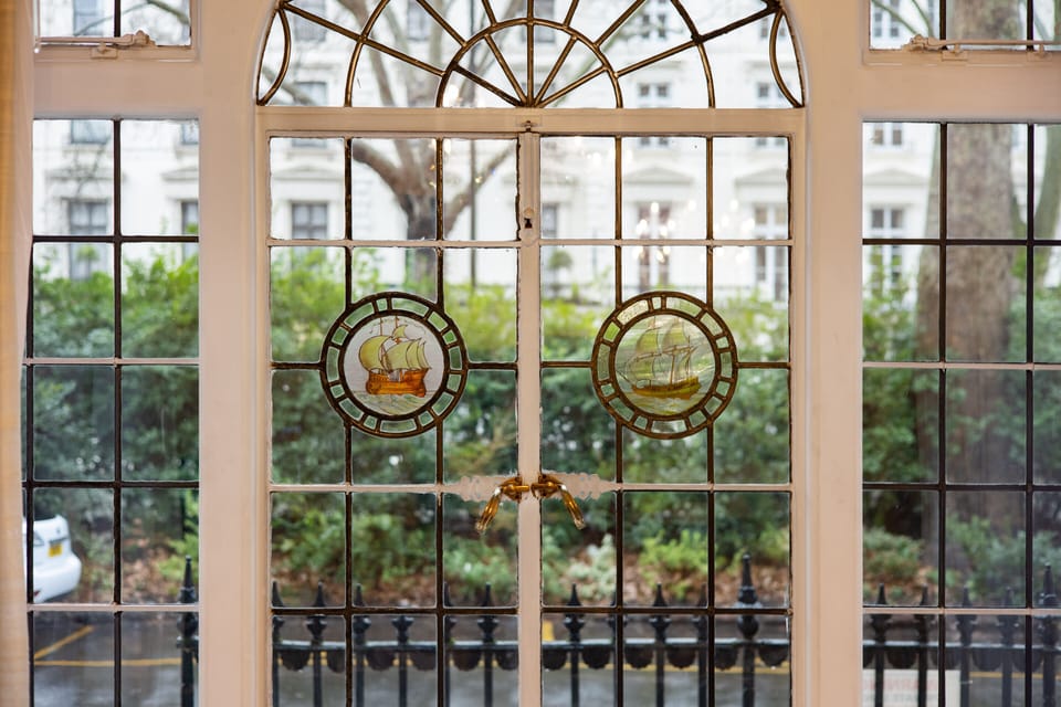 Original Edwardian Stain glass windows.