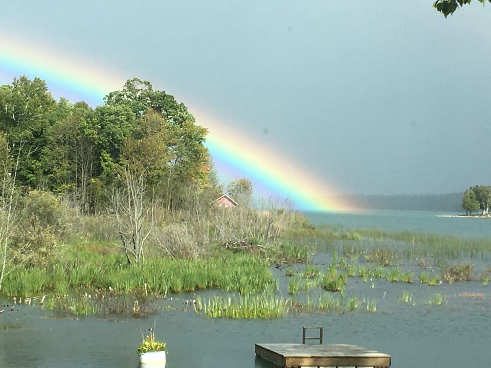 Rain bow in front of rental