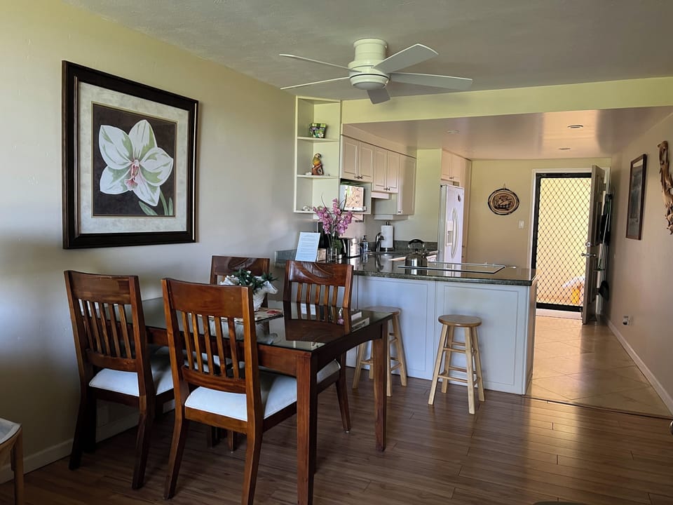 Dining/kitchen bar area