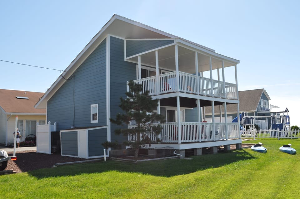 Outside, yard area