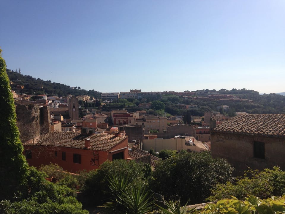 View of the town from the terrace.