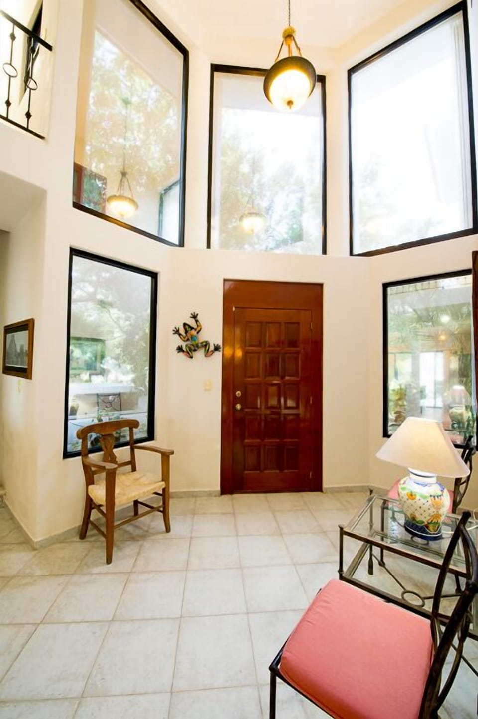 Our 2 story entryway is bright and airy.