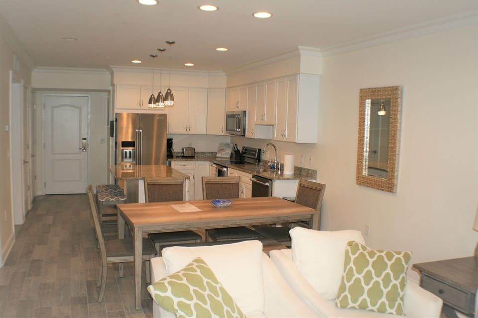 Dining and kitchen area