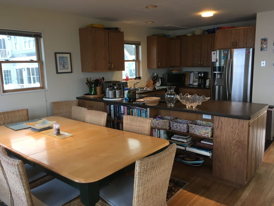 Dining area and kitchen