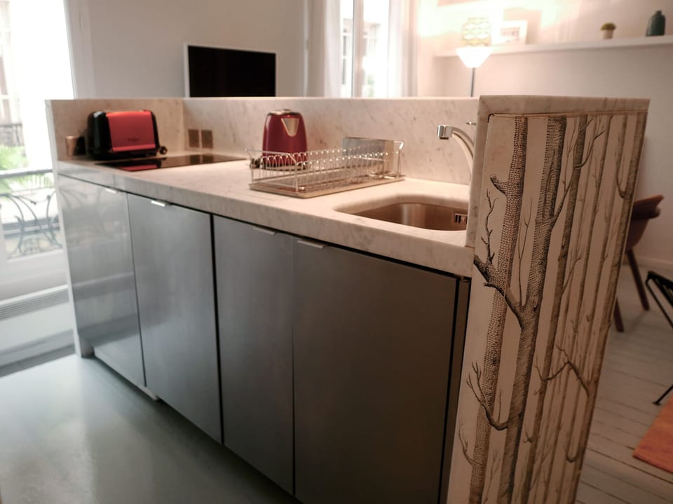 View of the open kitchen