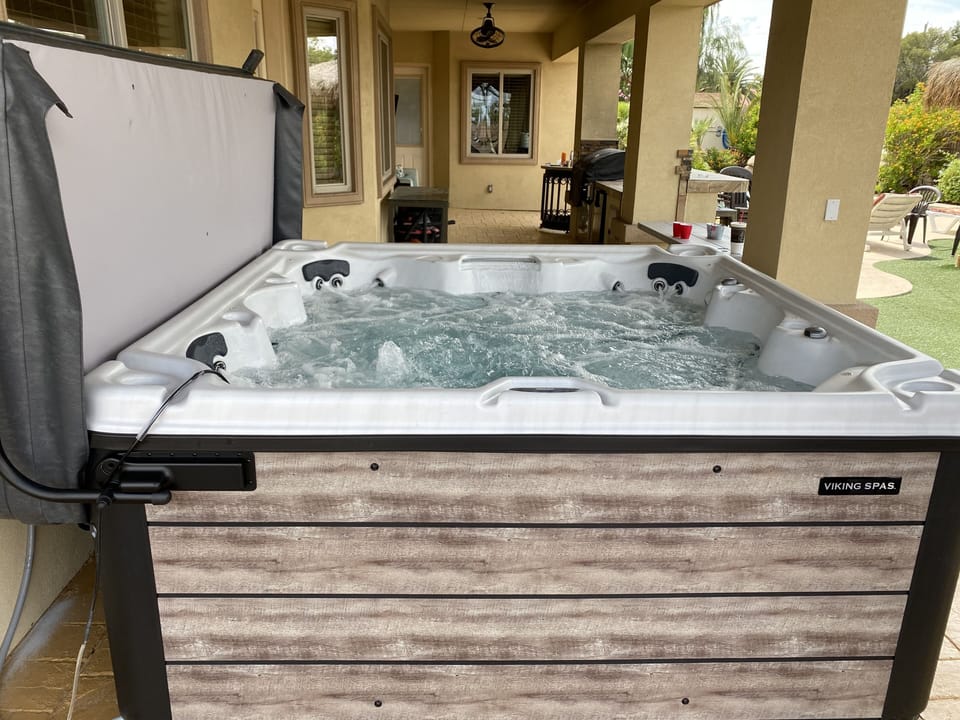 Relax in our Luxury Spa that has 71 jets and seats up to 8 guests