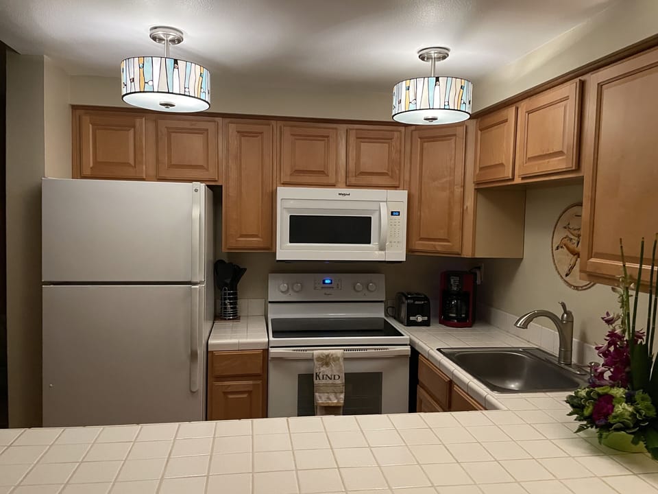 Our kitchen is fully stocked and should have everything you need.