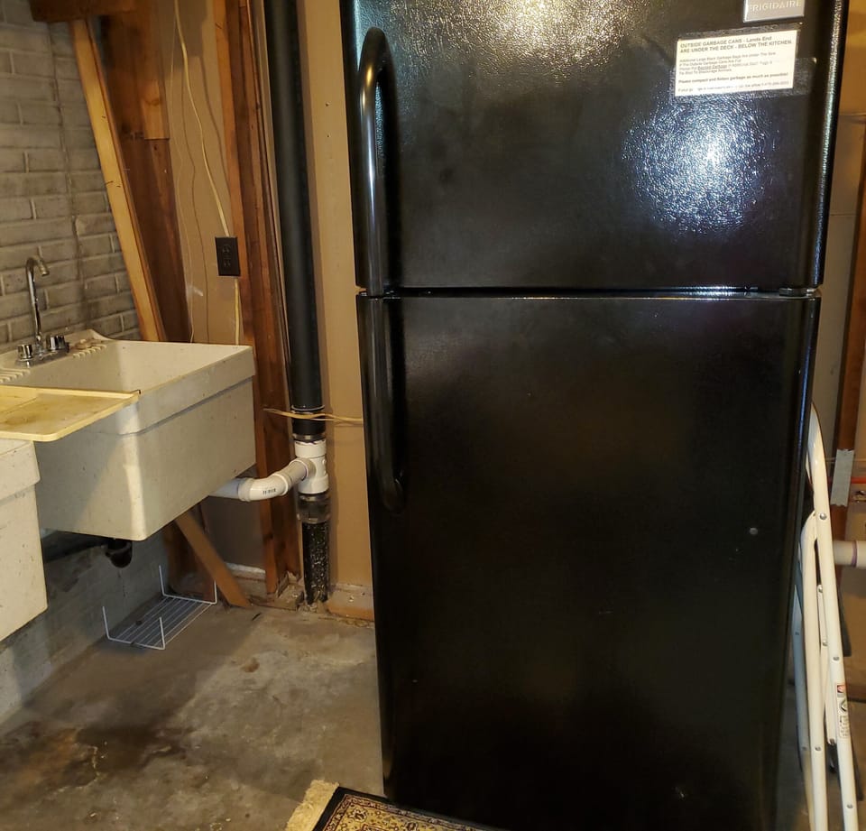 Extra Refrigerator in Laundry Room on Lower level.