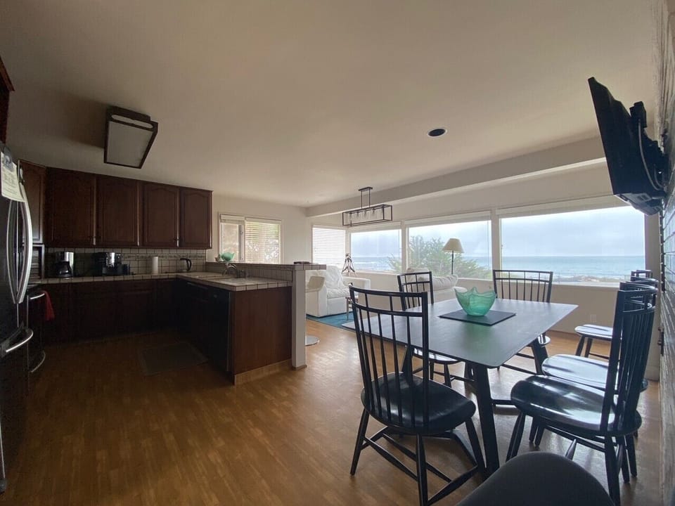 Front room with kitchen