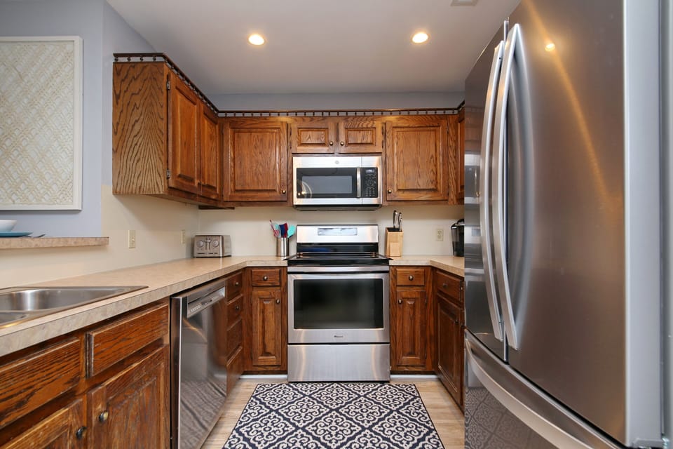 Kitchen with all new appliances in 2019