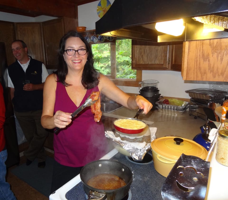 A cooks kitchen.