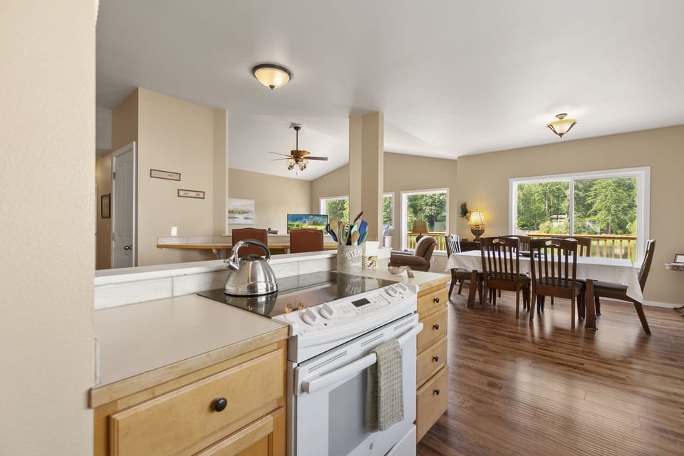 Open concept living spaces