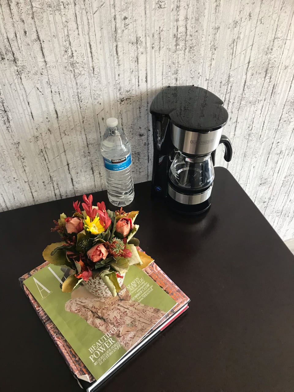 Coffee maker & complimentary coffee provided