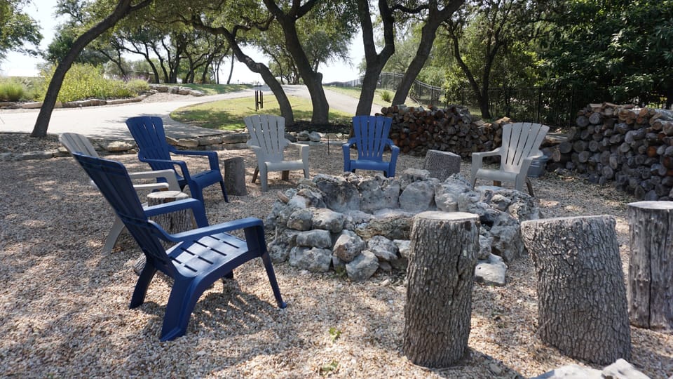 Fire Pit with Plenty of Firewood