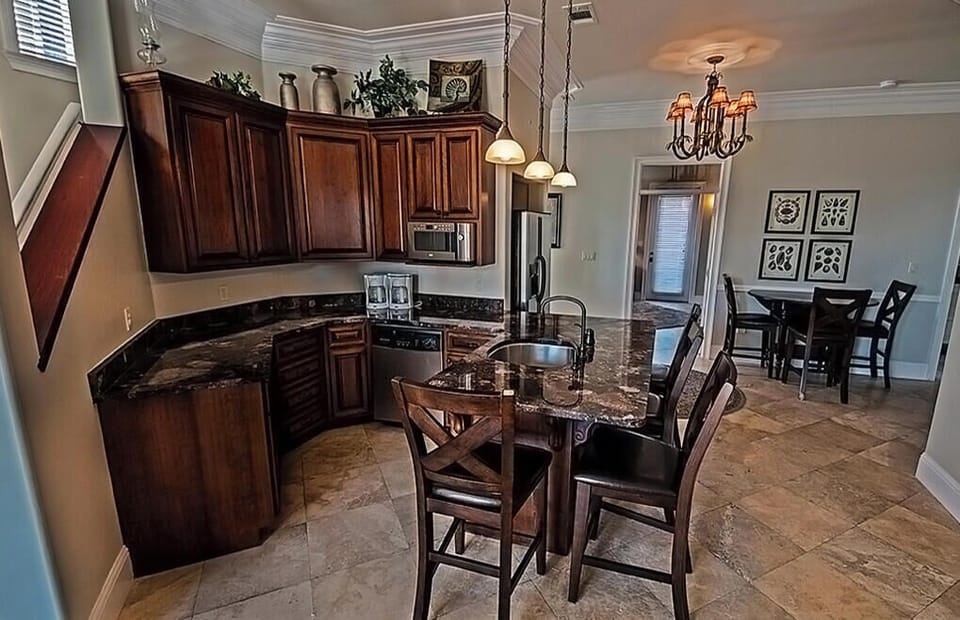 2nd Full Size Kitchen on the 1st Floor Right Next to the Pool