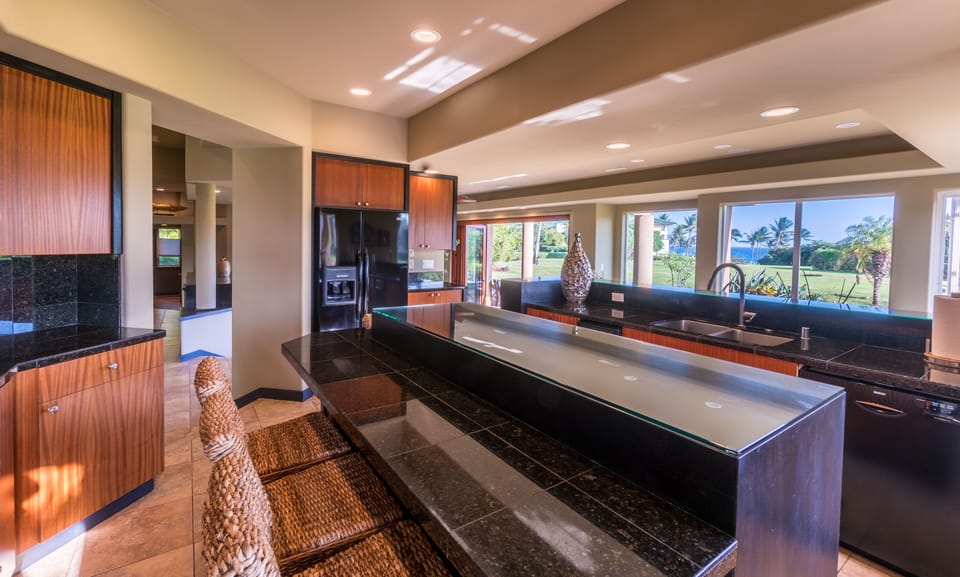 Kitchen with Ocean Views!