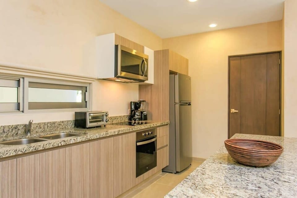 A brand new & fully-equipped kitchen for meals at home