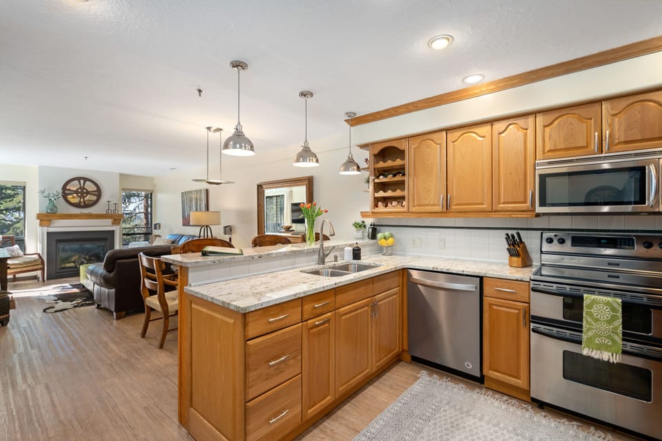 Spacious kitchen for a chef