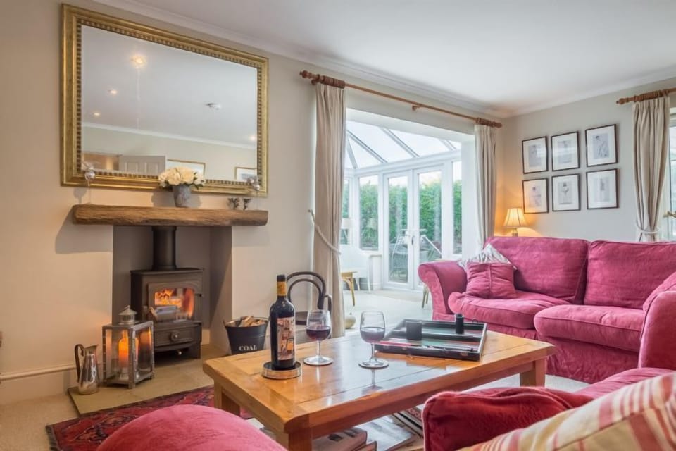 Ground floor: The sitting room is attached to the conservatory