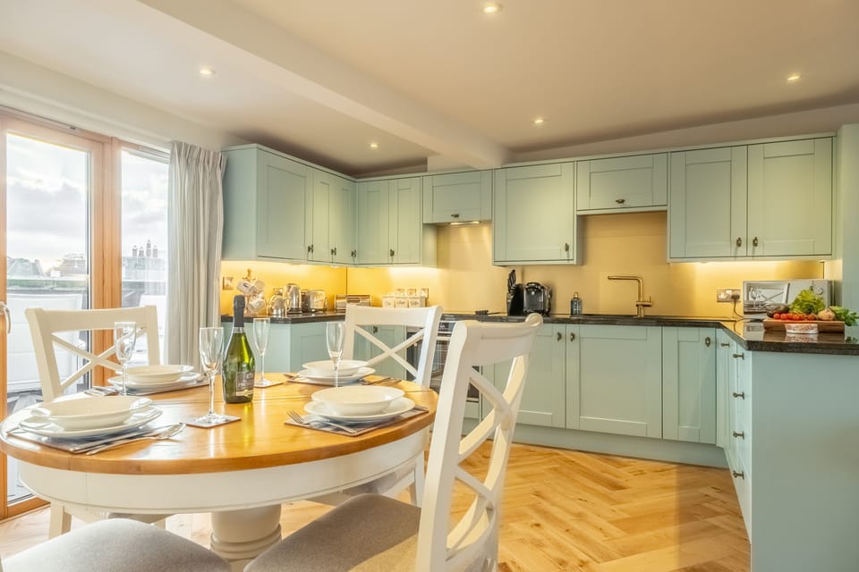 Dining and kitchen area