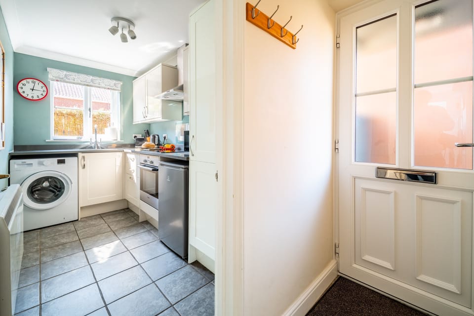 Ground floor: Main entrance looking into the kitchen