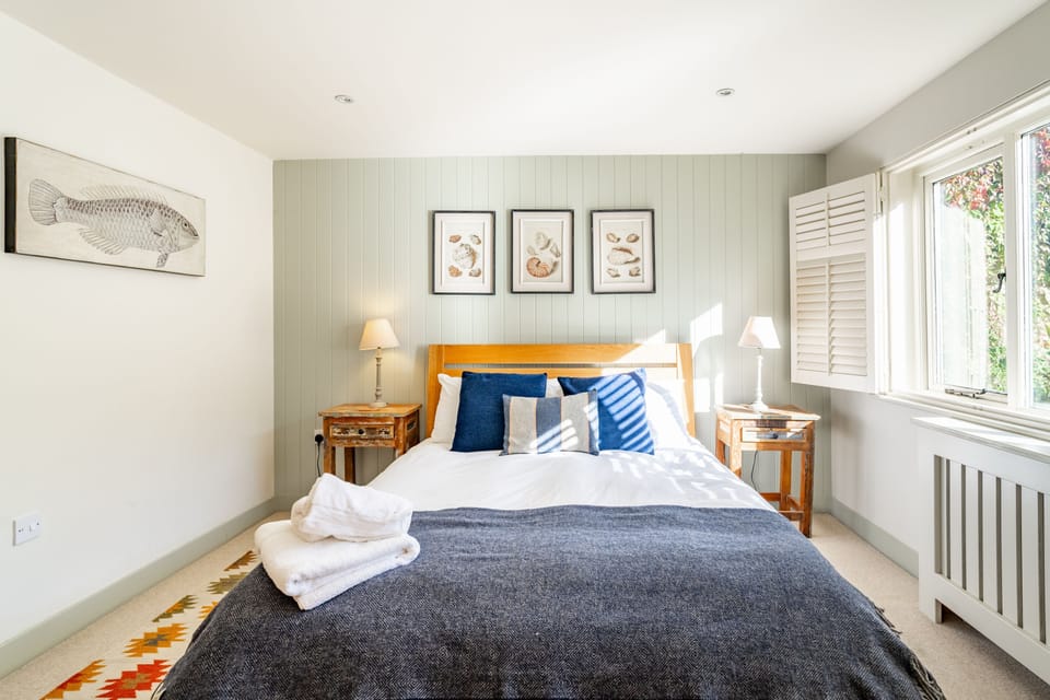 Master bedroom with king-size bed