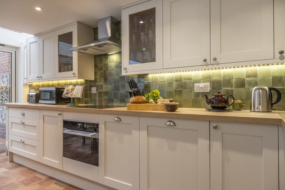 Ground floor: A well-equipped fitted kitchen