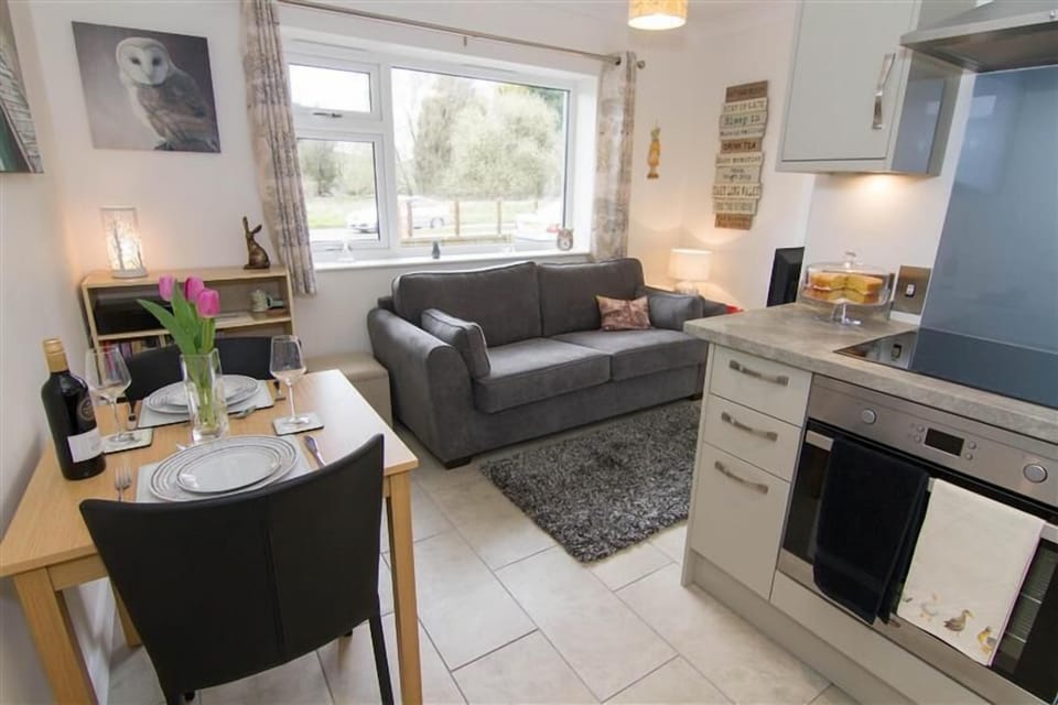 Little Birches, Roydon:  Open-plan living area