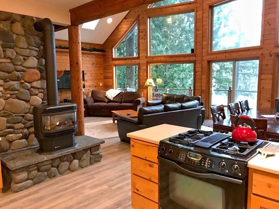 Indoors, Fireplace, Hardwood, Stained Wood, Home Decor