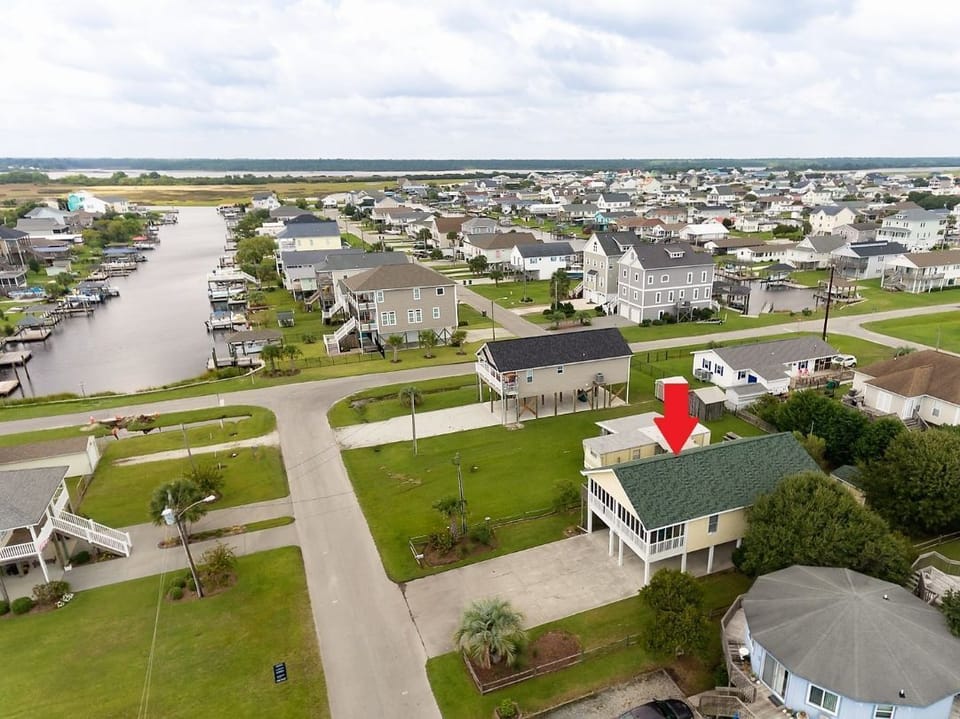Aerial View to canal