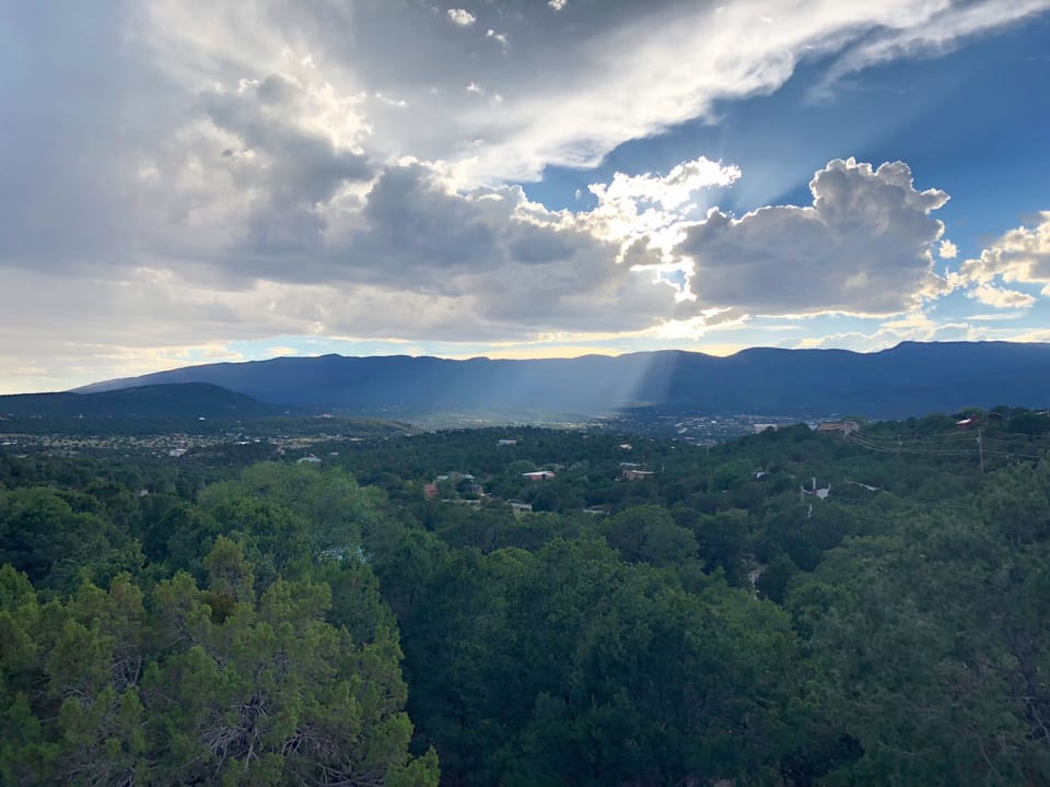View from the upstairs balcony 
