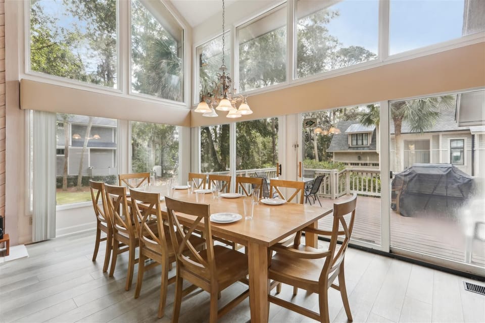 Large Dining Table with Seating for Ten at 14 Green Heron