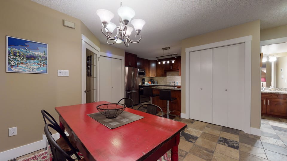 Dining area with sitting for four