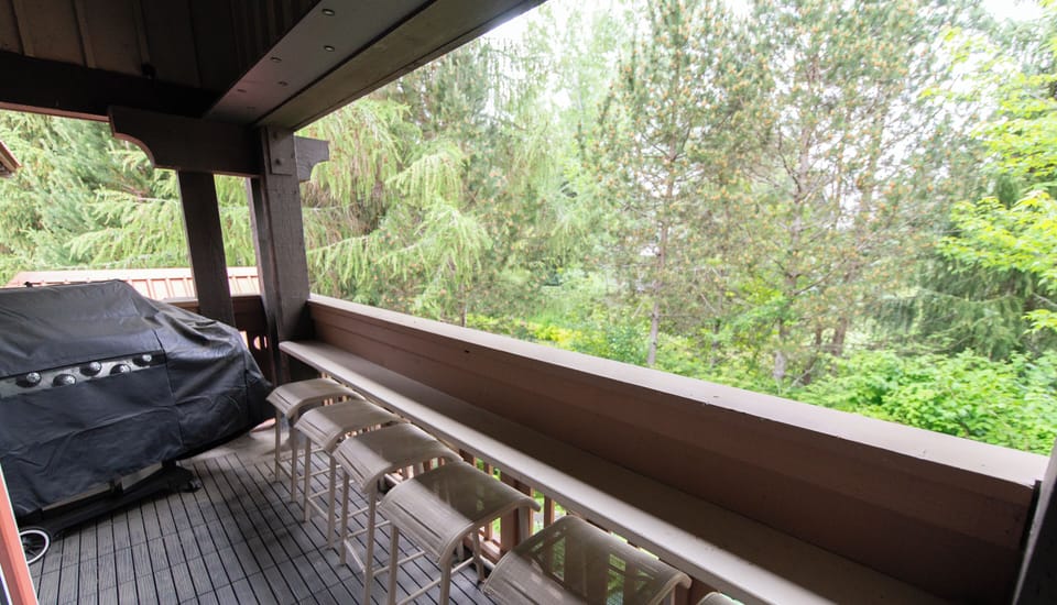Patio with BBQ on second floor